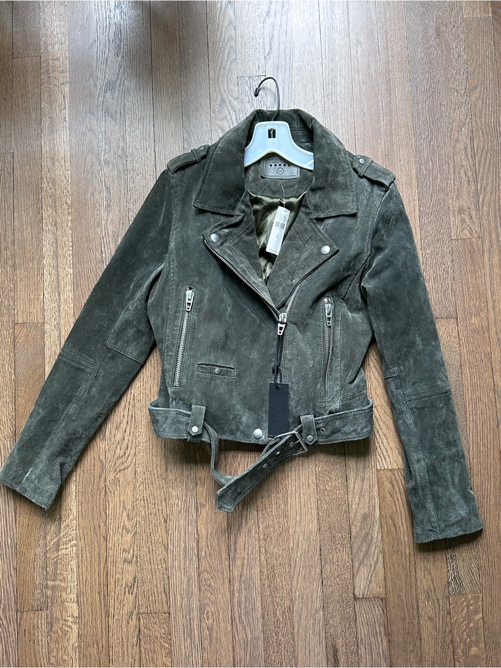 Blank NYC Moss Suede Moto Jacket